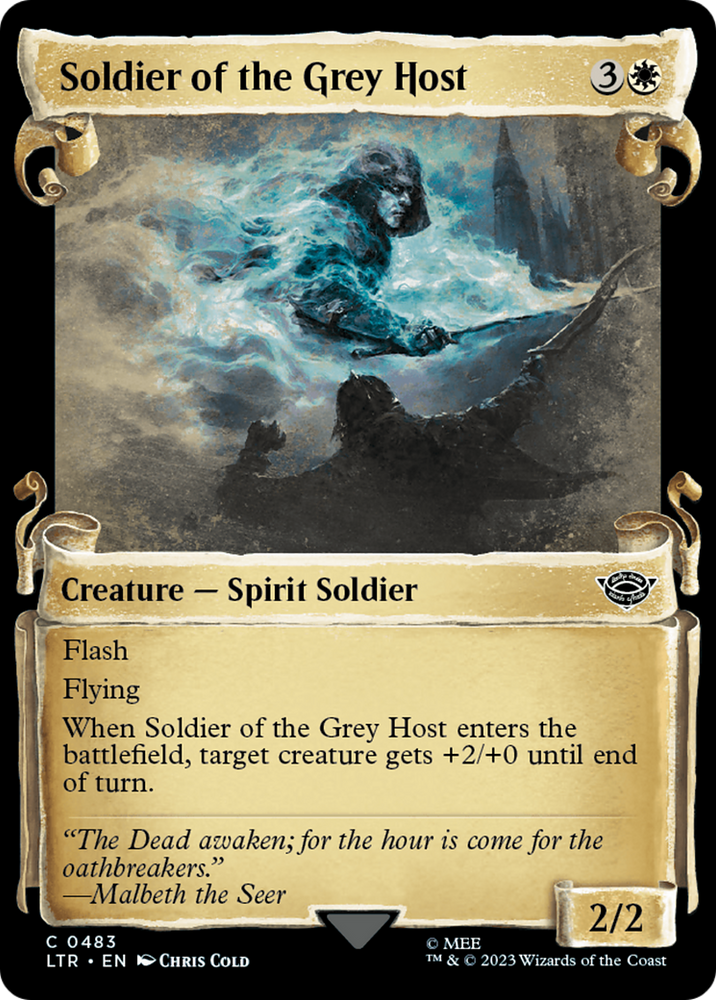 Soldier of the Grey Host [The Lord of the Rings: Tales of Middle-Earth Showcase Scrolls] Magic: The Gathering