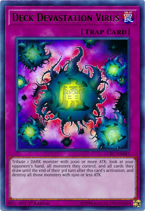 Deck Devastation Virus [LCKC-EN047] Ultra Rare Yu-Gi-Oh!