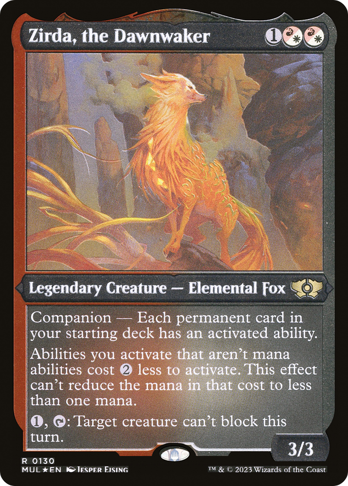 Zirda, the Dawnwaker (Foil Etched) [Multiverse Legends] Magic: The Gathering