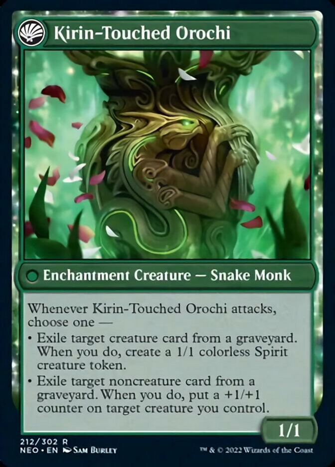 Teachings of the Kirin // Kirin-Touched Orochi [Kamigawa: Neon Dynasty] Magic: The Gathering
