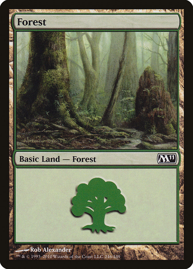 Forest (246) [Magic 2011] Magic: The Gathering