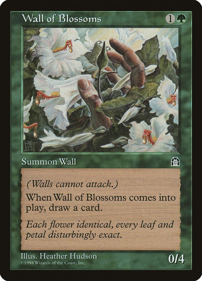 Wall of Blossoms [Stronghold] Magic: The Gathering