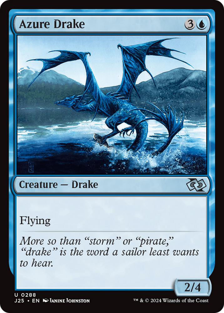 Azure Drake [Foundations Jumpstart] Magic: The Gathering