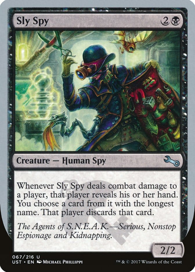 Sly Spy ("Serious, Nonstop Espionage and Kidnapping") [Unstable] Magic: The Gathering