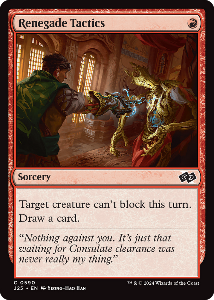 Renegade Tactics [Foundations Jumpstart] Magic: The Gathering