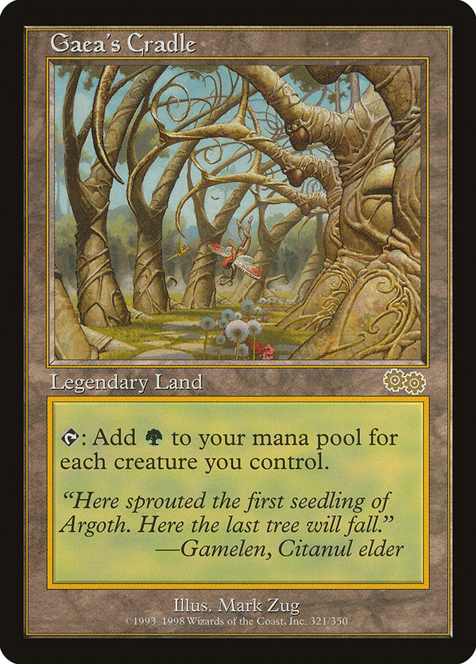 Gaea's Cradle [Urza's Saga] Magic: The Gathering