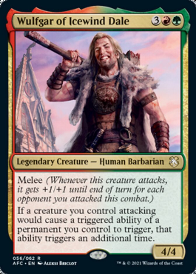 Wulfgar of Icewind Dale [Dungeons & Dragons: Adventures in the Forgotten Realms Commander] Magic: The Gathering