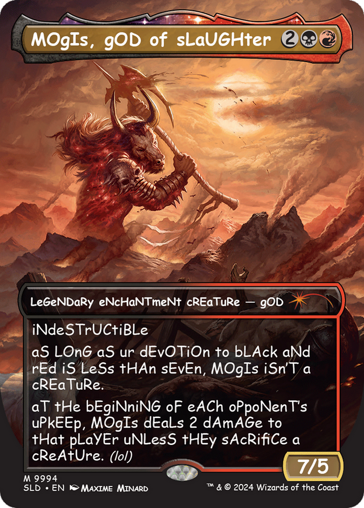 MOgIs, gOD of sLaUGHter (9994) [Secret Lair Drop Series] Magic: The Gathering