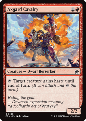 Axgard Cavalry [Foundations] Magic: The Gathering
