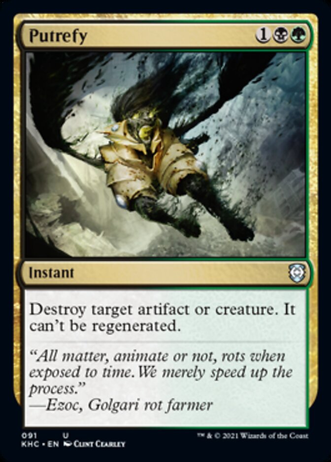 Putrefy [Kaldheim Commander] Magic: The Gathering
