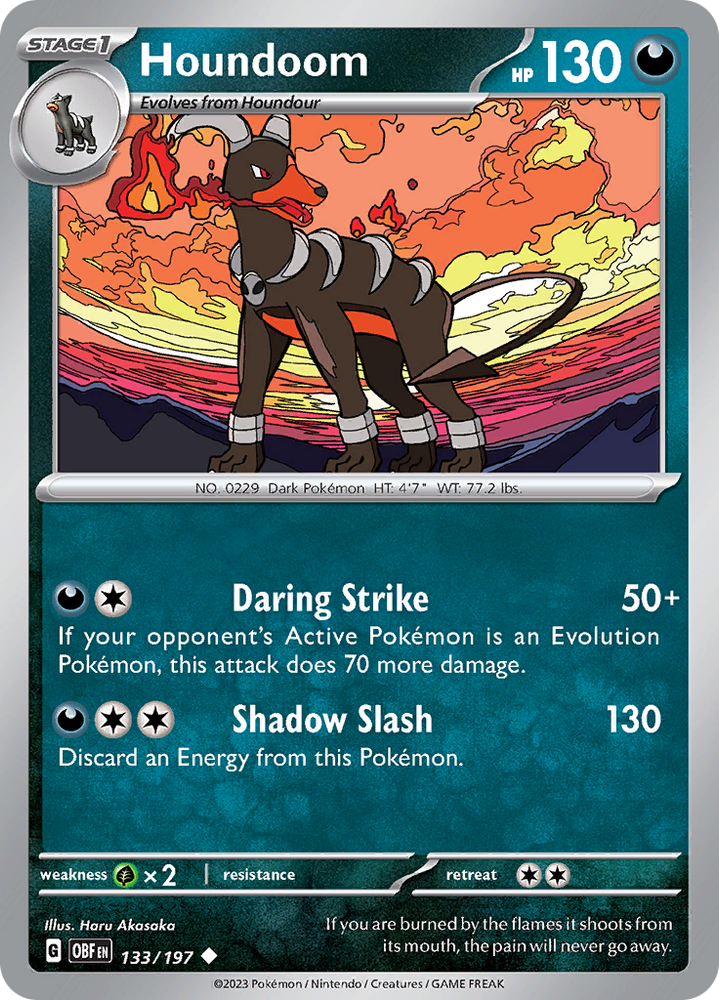 Houndoom (133/197) [Scarlet & Violet: Obsidian Flames] Pokémon