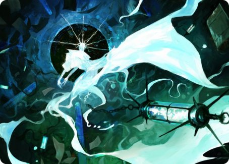 Thirst for Discovery Art Card [Innistrad: Crimson Vow Art Series] Magic: The Gathering
