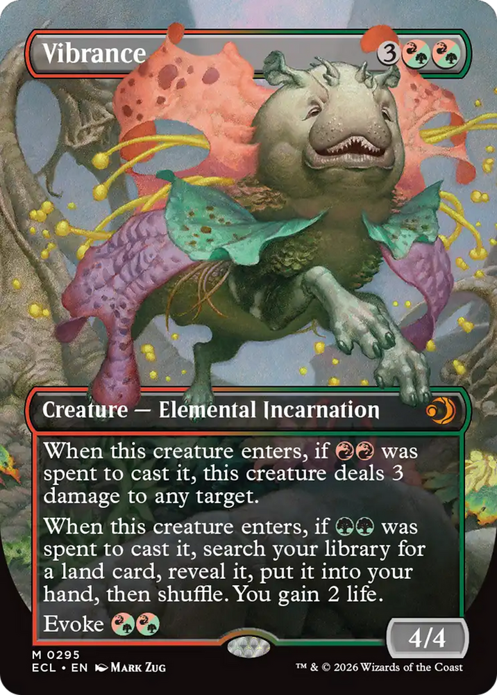 Vibrance (Borderless) [Lorwyn Eclipsed] Magic: The Gathering