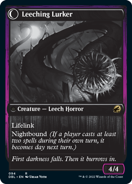 Curse of Leeches // Leeching Lurker [Innistrad: Double Feature] Magic: The Gathering
