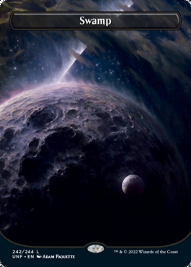 Swamp (242) (Orbital Space-ic Land) [Unfinity] Magic: The Gathering