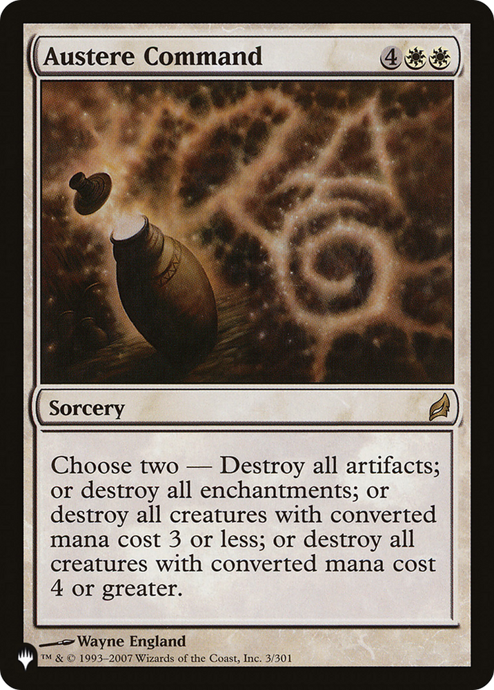 Austere Command [The List] Magic: The Gathering