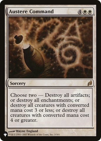 Austere Command [The List] Magic: The Gathering