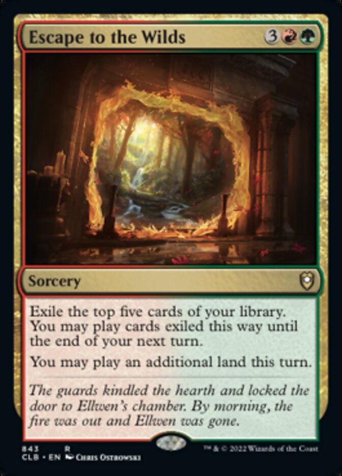 Escape to the Wilds [Commander Legends: Battle for Baldur's Gate] Magic: The Gathering