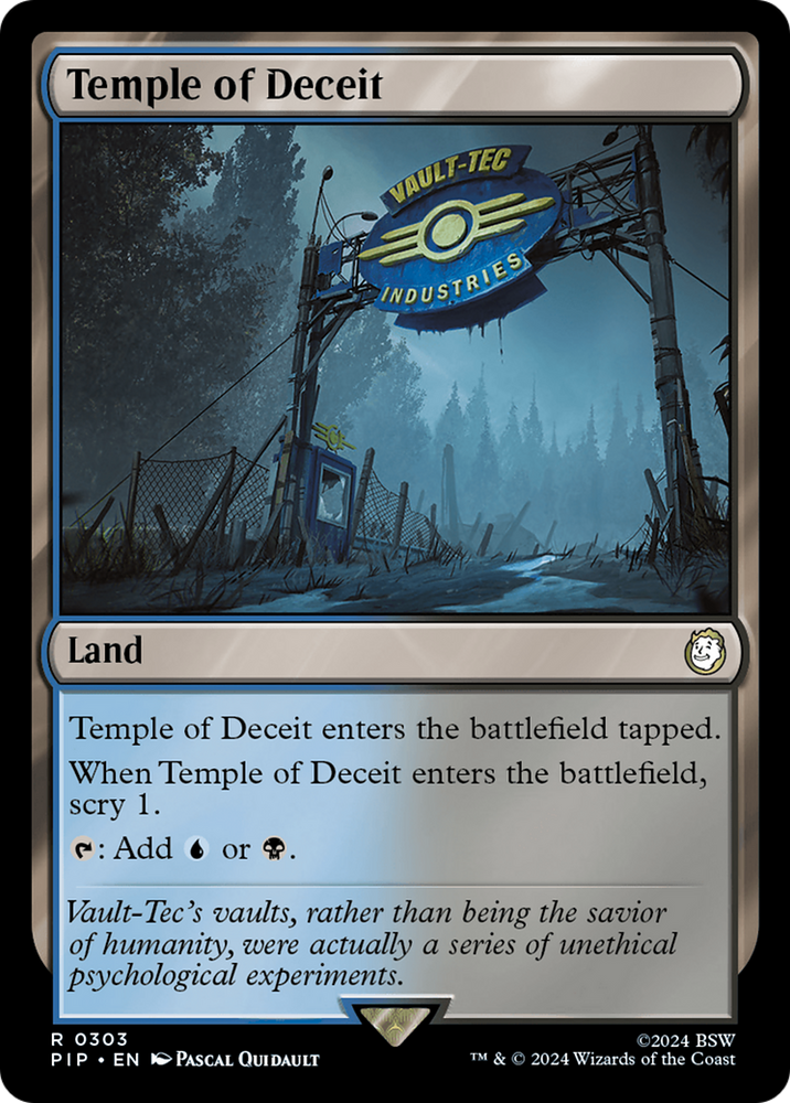 Temple of Deceit [Fallout] Magic: The Gathering