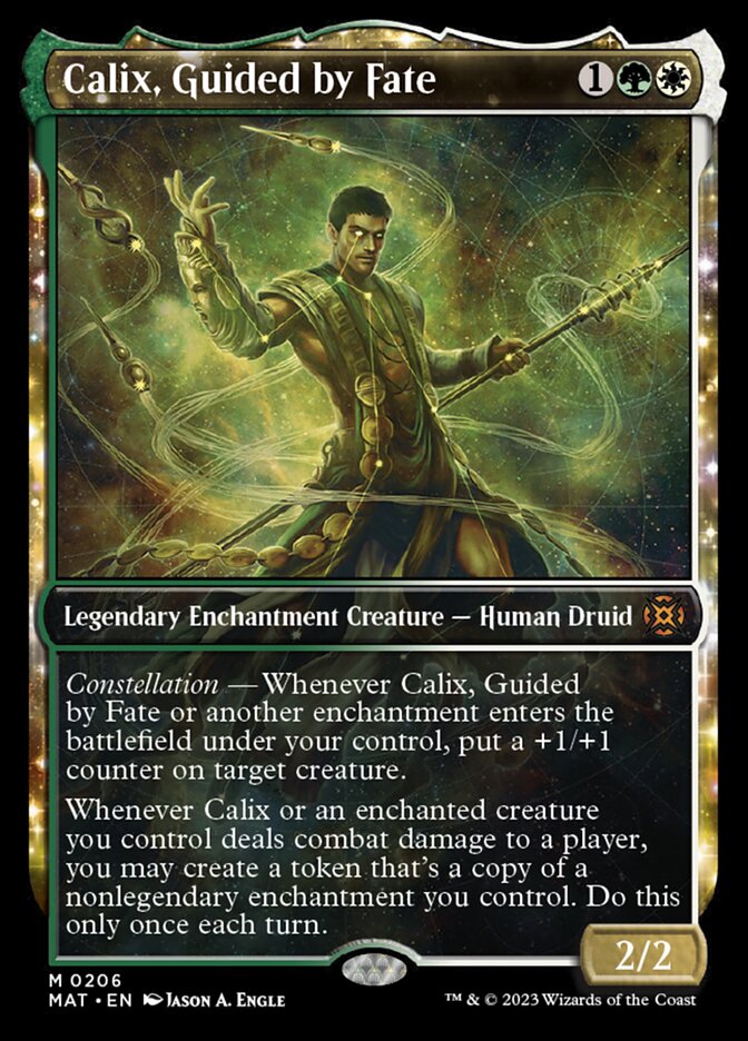 Calix, Guided by Fate (Showcase Halo Foil) [March of the Machine: The Aftermath] Magic: The Gathering