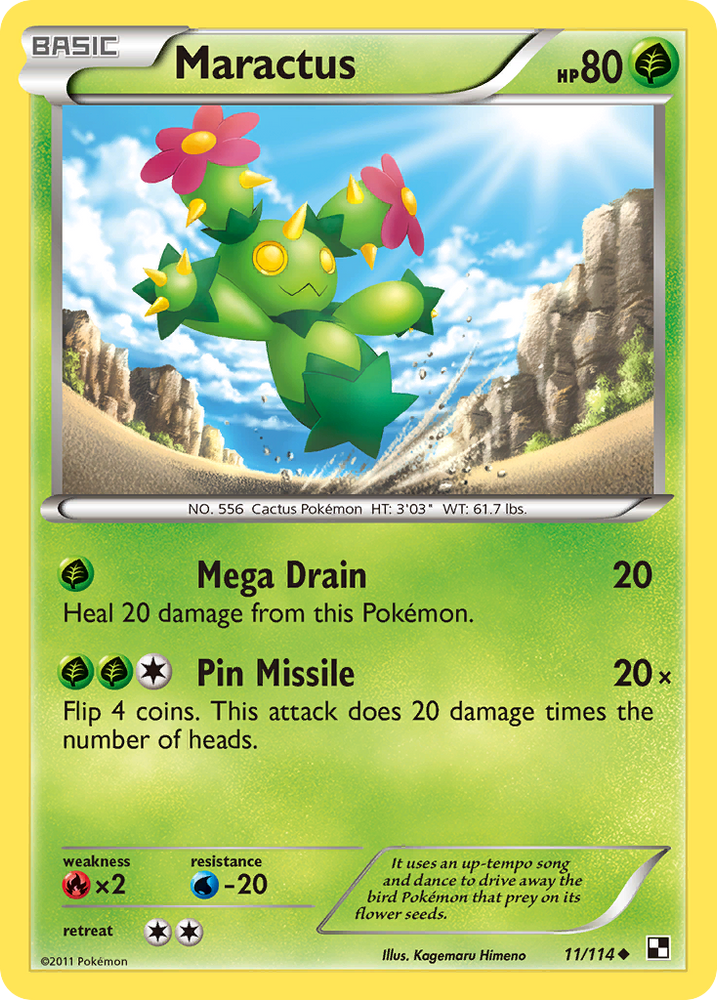 Maractus (11/114) [Black & White: Base Set] Pokémon