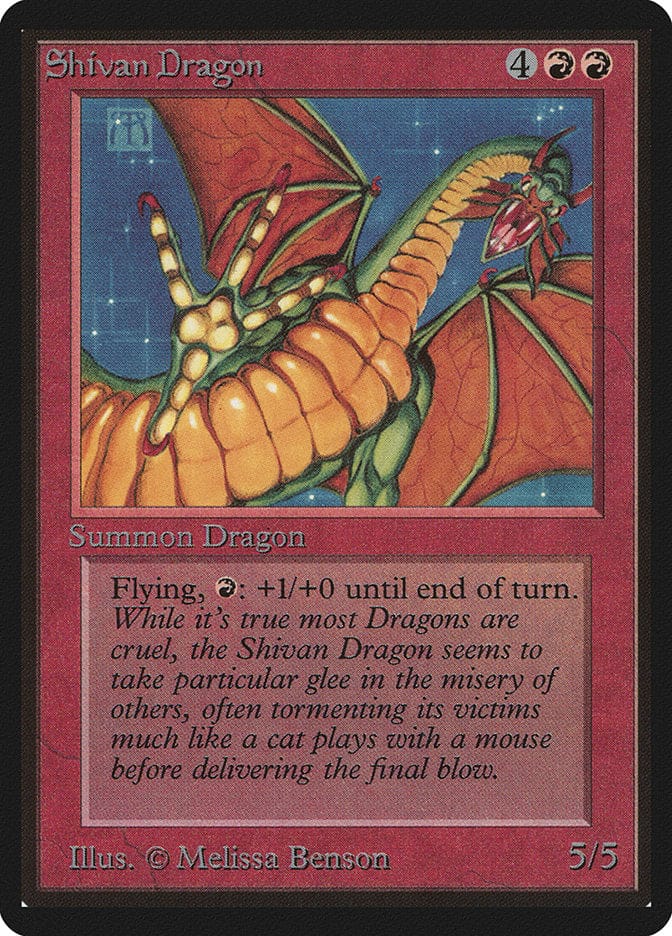 Shivan Dragon [Beta Edition] Magic: The Gathering