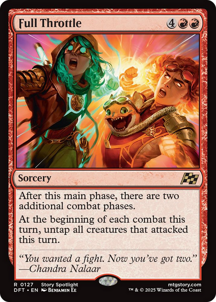 Full Throttle (Extended Art) [Aetherdrift] Magic: The Gathering