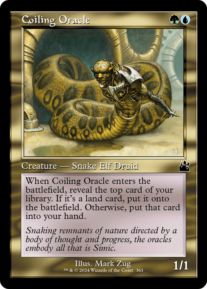 Coiling Oracle (Retro Frame) [Ravnica Remastered] Magic: The Gathering