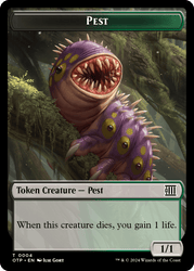Pest // Plot Double-Sided Token [Outlaws of Thunder Junction Tokens] Magic: The Gathering