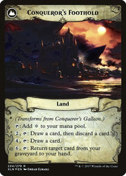 Conqueror's Galleon // Conqueror's Foothold [Ixalan Prerelease Promos] Magic: The Gathering
