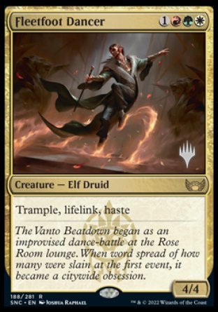 Fleetfoot Dancer (Promo Pack) [Streets of New Capenna Promos] Magic: The Gathering