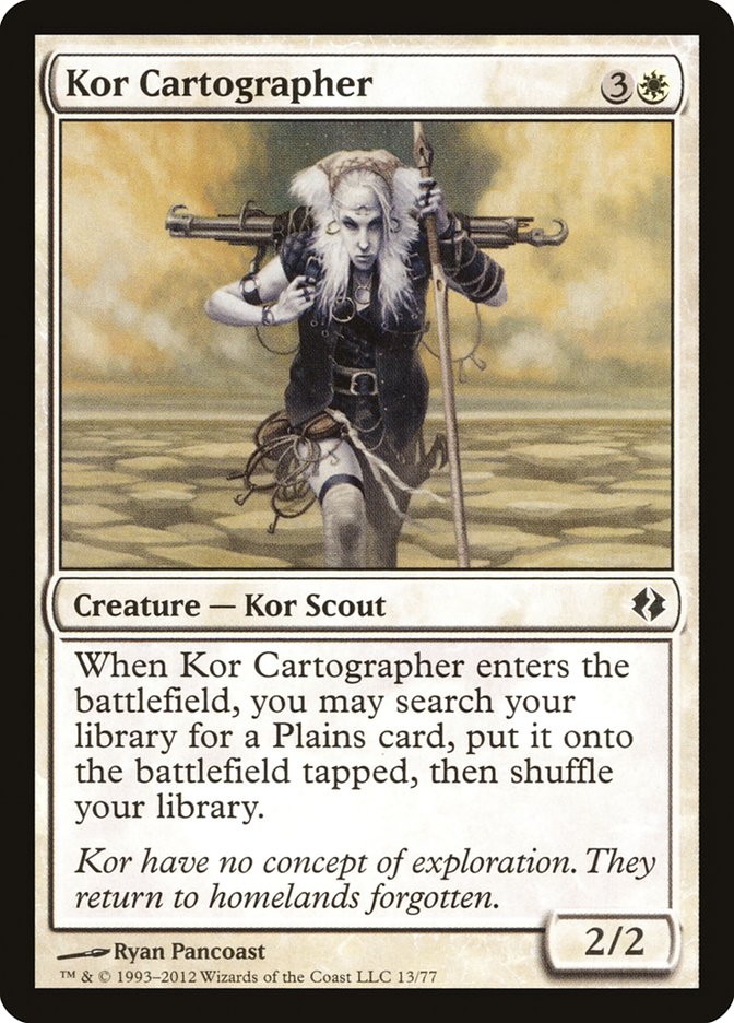 Kor Cartographer [Duel Decks: Venser vs. Koth] Magic: The Gathering