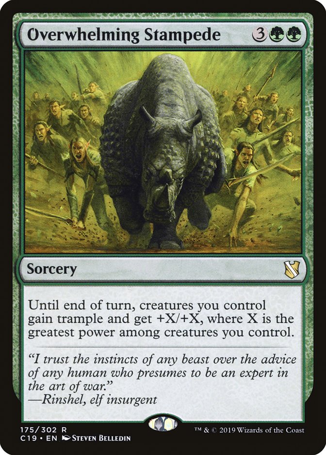 Overwhelming Stampede [Commander 2019] Magic: The Gathering