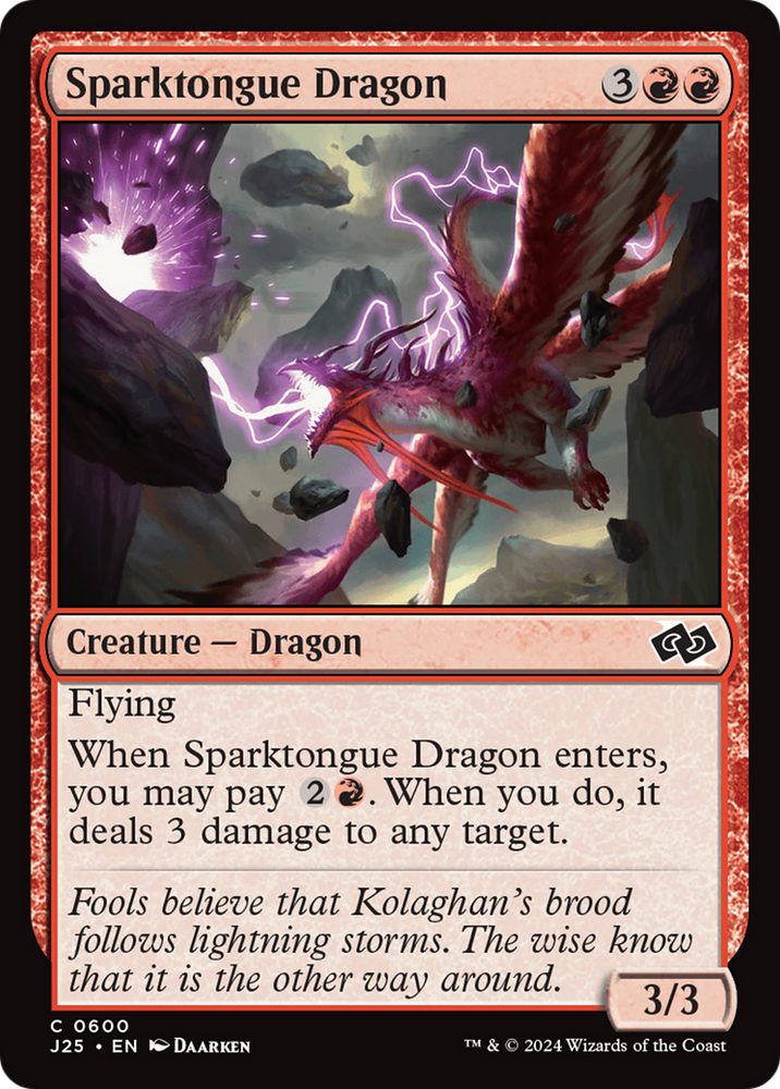 Sparktongue Dragon [Foundations Jumpstart] Magic: The Gathering