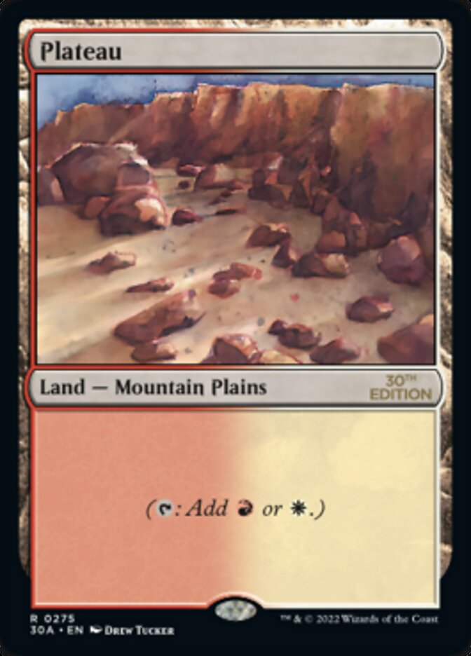 Plateau [30th Anniversary Edition] Magic: The Gathering