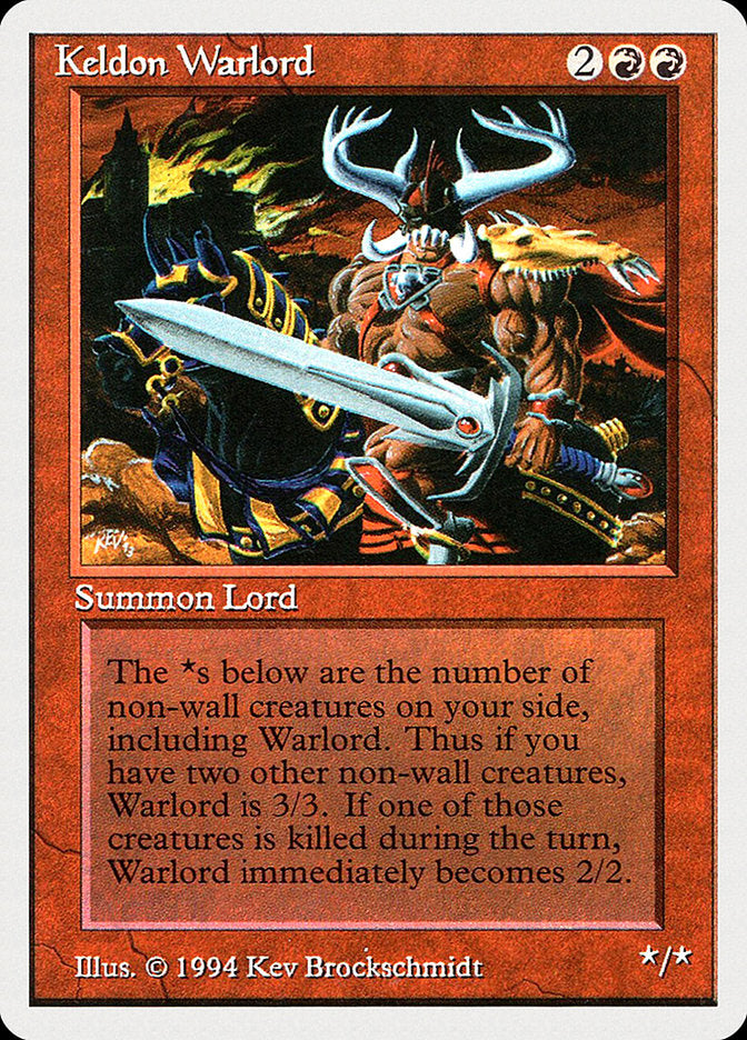 Keldon Warlord [Summer Magic / Edgar] Magic: The Gathering