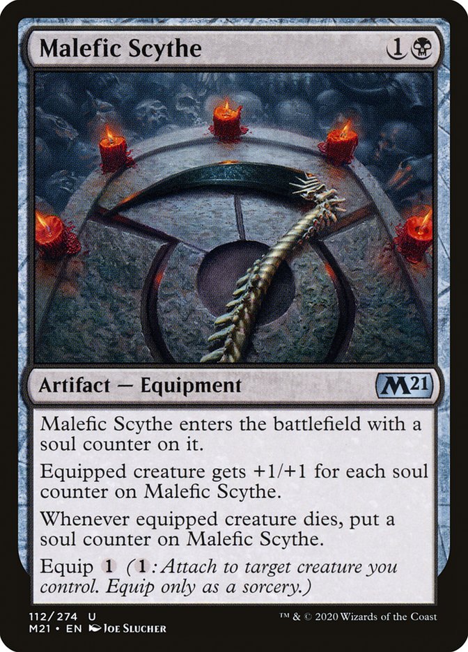 Malefic Scythe [Core Set 2021] Magic: The Gathering