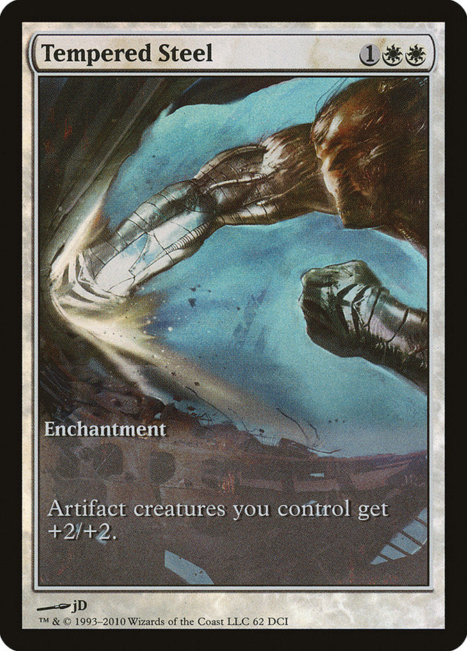 Tempered Steel (Game Day) (Extended Art) [Scars of Mirrodin Promos] Magic: The Gathering