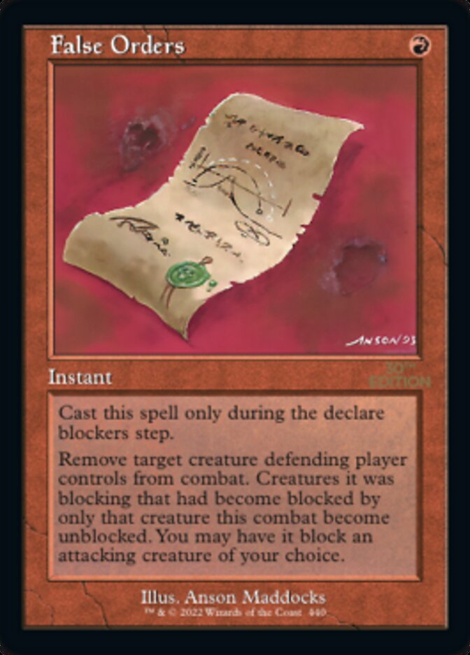 False Orders (Retro) [30th Anniversary Edition] Magic: The Gathering