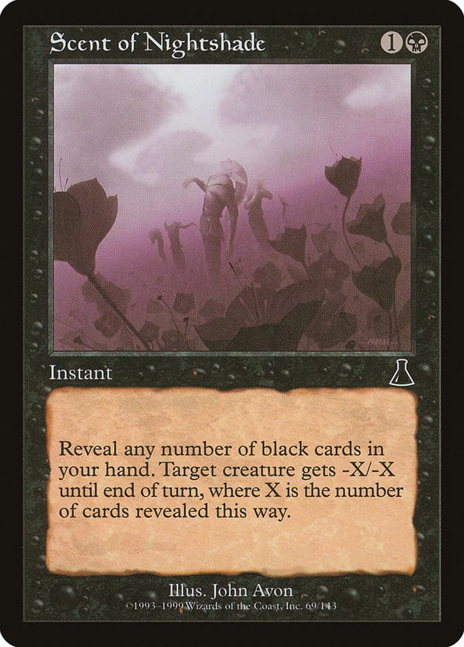 Scent of Nightshade [Urza's Destiny] Magic: The Gathering