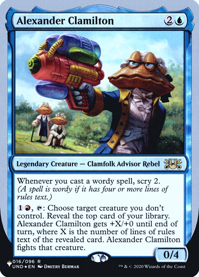 Alexander Clamilton (Unfinity Foil Edition) [The List] Magic: The Gathering