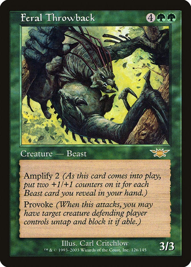 Feral Throwback [Legions] Magic: The Gathering