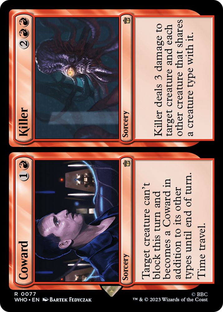 Coward // Killer [Doctor Who] Magic: The Gathering