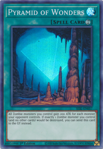 Pyramid of Wonders [SESL-EN057] Super Rare - Yugioh Cards For Your TCG Needs!