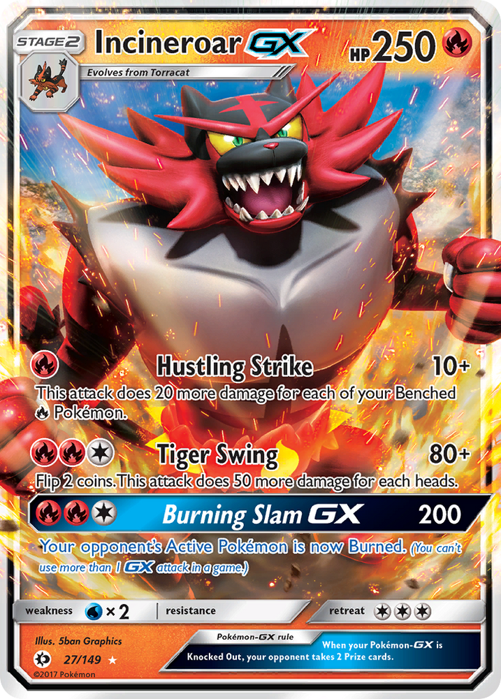 Incineroar GX (27/149) (Jumbo Card) [Sun & Moon: Base Set] Pokémon