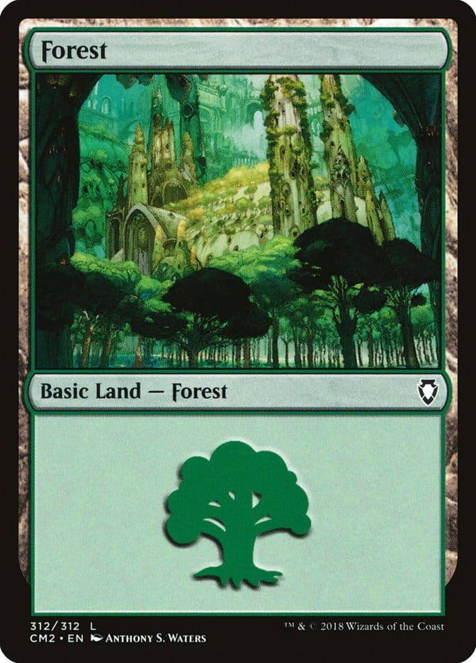 Forest (312) [Commander Anthology Volume II] Magic: The Gathering