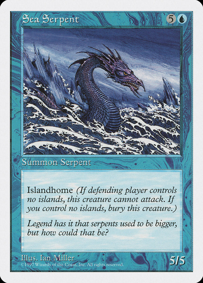 Sea Serpent [Fifth Edition] Magic: The Gathering
