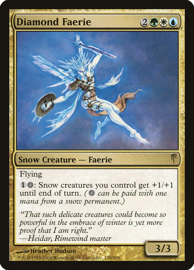 Diamond Faerie [Coldsnap] Magic: The Gathering