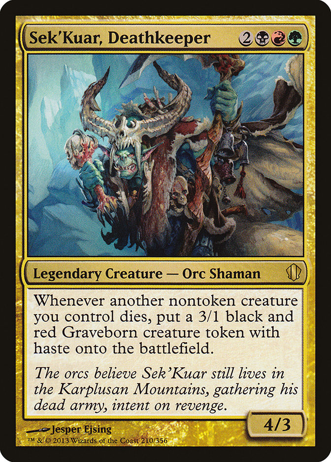 Sek'Kuar, Deathkeeper [Commander 2013] Magic: The Gathering