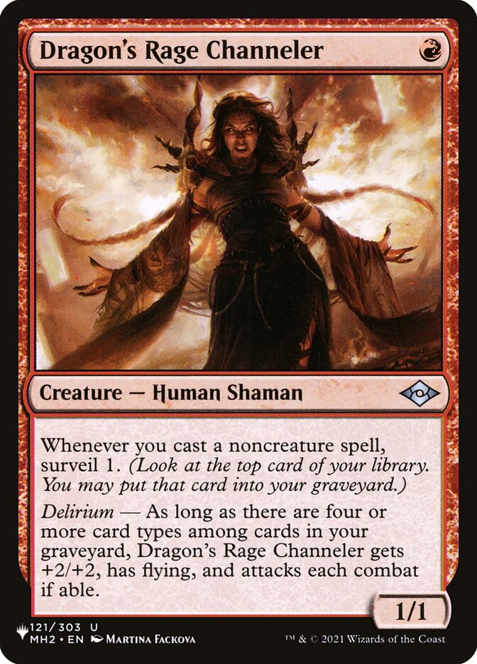 Dragon's Rage Channeler [The List] Magic: The Gathering